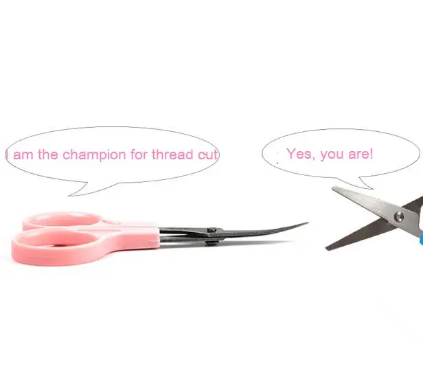 

1pc 4.5" Alice head scissors Bend over embroidery scissors tijeras de pajaro for cross-stitch yarn craft Tailor shear scissors
