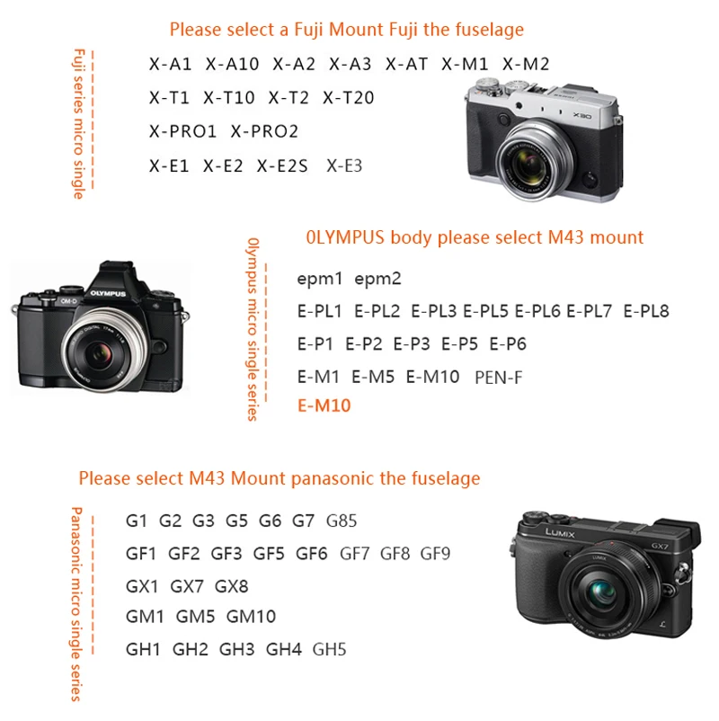 7artisans 25mm f1.8 prime lens for sony e mount /fujifilm/canon eos-m mout micro 4/3 cameras a7 a7ii a7r