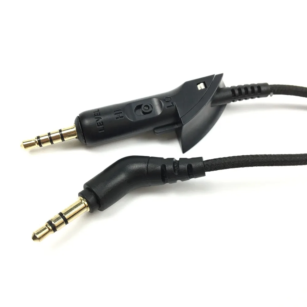 For Bose QC15 QC 15 QC2 Headphones Upgraded Replacement Audio Cable 5 Core 3 5mm Plug Silver Plated Cable Cords for iPhone MP3