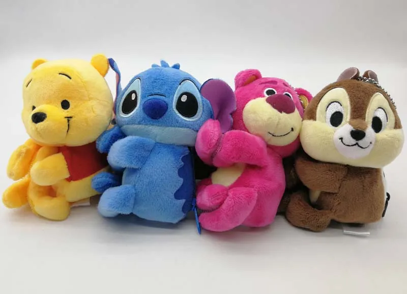 Япония Подлинная История игрушек Медведь Lotso Chip 'n ALE Лило и Стич плюшевые куклы