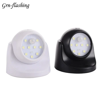 

360 Wireless LED Motion Sensor Light 9 Leds Battery Operated Night Light Auto ON/OFF bedroom Toilet Kitchen Corridor table Lamp
