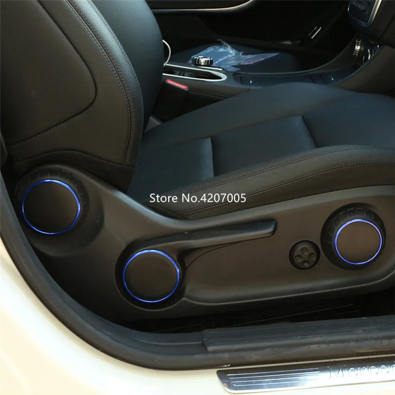 6pcs-set-Aluminum-Alloy-Seat-Adjust-Button-Ring-Trim-For-Mercedes-Benz-A-B-CLA-GLA