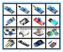 16pcs/lot Raspberry Pi 3&Raspberry Pi 2 Model B the sensor module package 16 kinds of sensor