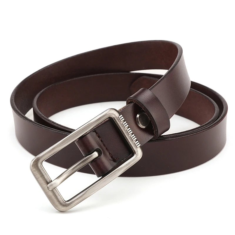 

Genuine Leather Ladies belt Dress thin belt Vintage Fashion Female belt Designer High quality Woman Leather Black Belts