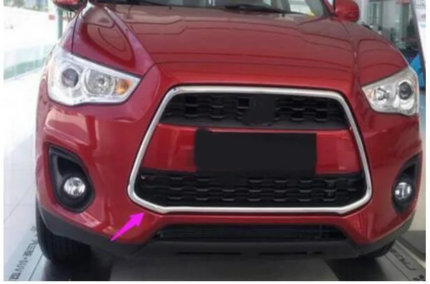 Для Mitsubishi ASX Outlander Sport 2013 2014 2015 ABS Хромированная передняя Центральная решетка рамка