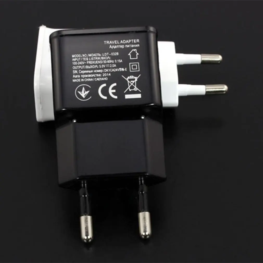Штепсельная Вилка европейского стандарта 5V 2A Dual USB универсальный мобильный