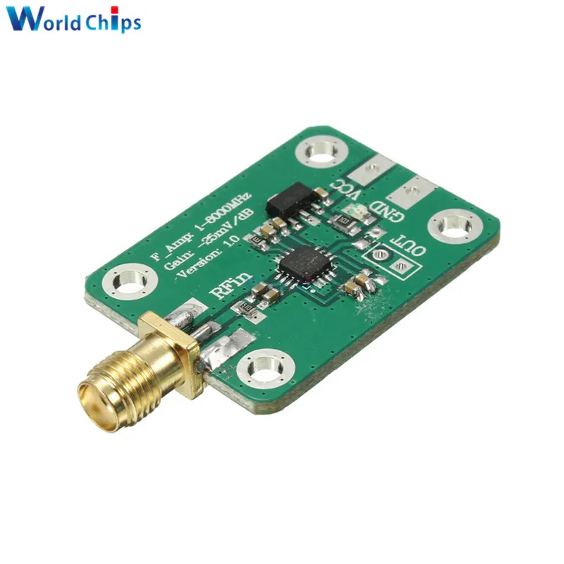 AD8318 логарифмический детектор RF DC 7 15V 1 8000MH 70dB RSSI Измерение мощности