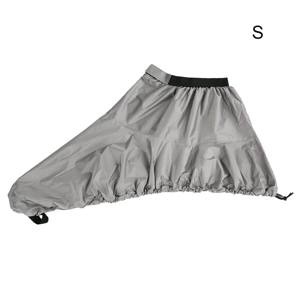 Универсальная регулируемая спортивная водонепроницаемая нейлоновая юбка-каяк с распылителем прочная водопроводная Спортивная палубная юбка с распылителем для большинства байдарок - Цвет: Grey S