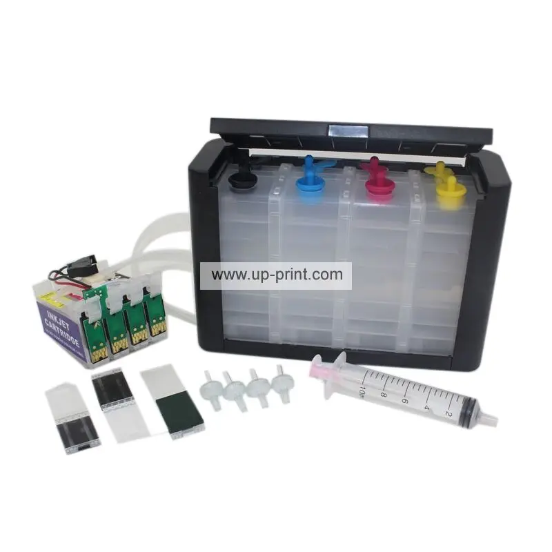 

UP Luxury 1set lt2711Continuous Ink Supply CISS Compatible Epson WorkForce WF-3640DTWF WF-7715DWF WF-7710DWF WF- 7210DTW Printer