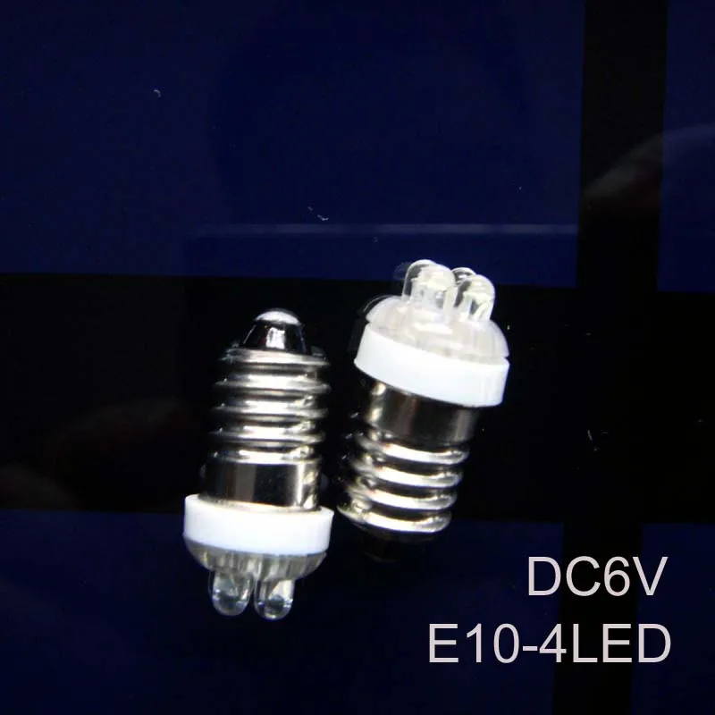 

High quality 6v E10 led Indicator light,6.3v E10 led Instrument Lights free shipping 50pcs/lot