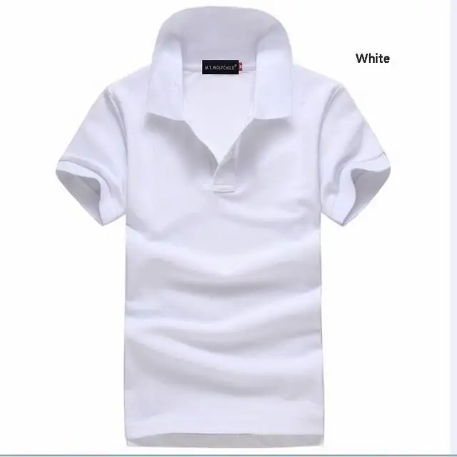 Лето, Брендовые женские рубашки поло с коротким рукавом, одноцветные женские рубашки поло с отворотом, Хлопковые женские облегающие Топы - Цвет: White