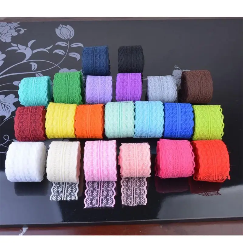 

10m/lot 4.5cm Lace Ribbon Lace Trim Fabric Rustic Wedding Decoration Handcrafted Embroidered Sewing Clothes Dress DIY Material