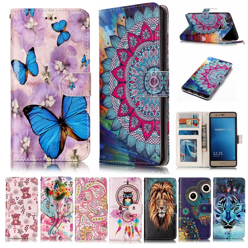 

Huawei P9 Lite G9 VNS-L21 Case Kickstand Card Slot Wallet Flip Leather Case Cover for Huawei P9 Lite G9 P9 Mini VNS L21 L31 5.2