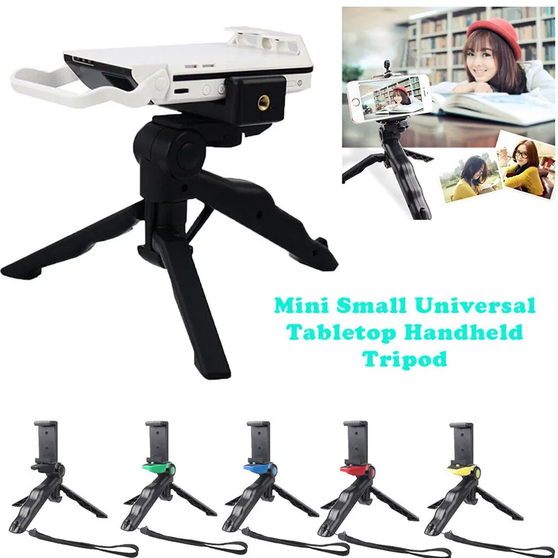 

Universal Mini Hand Pistol Grip Tabletop Travel Tripod Stabilizer Mobile Phone Holder Tablet Stand Desk Holder Stand For Samsung