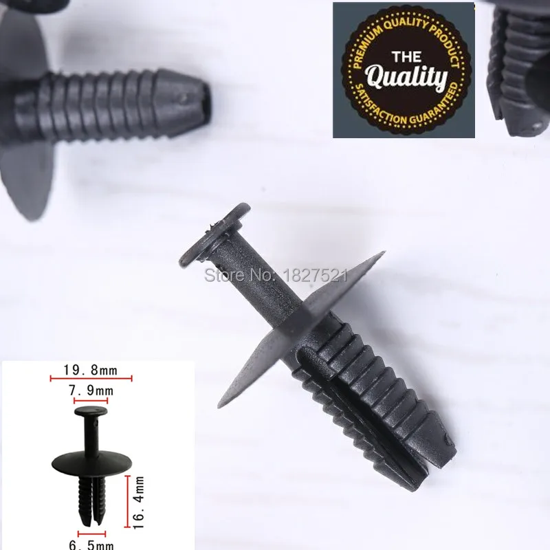 100pcs Top Quality Nylon Rivet Fastener Bumper Mud Guard Flap Push Door Sill Trim Clips For BMW 51118174185 | Автомобили и