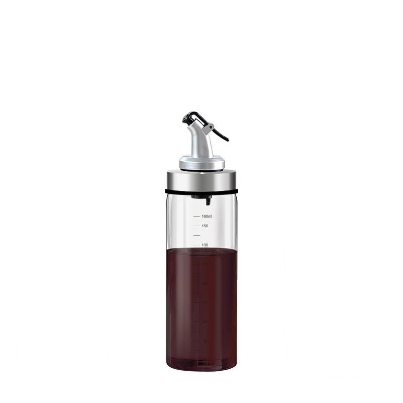 Стеклянный диспенсер оливкового масла, набор бутылок уксуса, без капельного масла, кухонные инструменты - Цвет: 170mL Empty Bollte