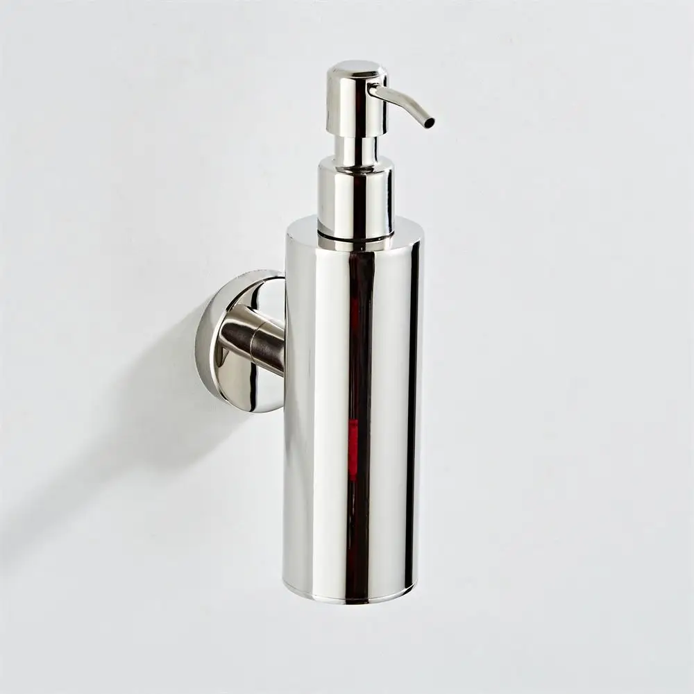 

Liquid Soap Dispenser Wall Mounted Black Bathroom Soap Dispenser Hotel Shampoo Bottles Fashion 304 Stainlerss Steel