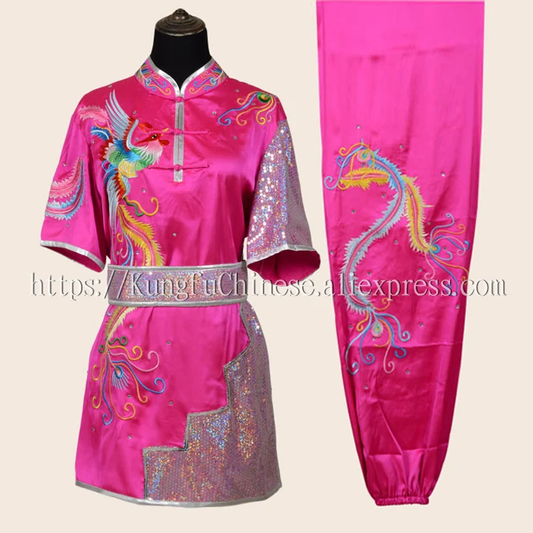 

Chinese Kungfu uniform wushu clothes Martial arts garment Routine outfit taolu costume for women men girl boy kids adluts