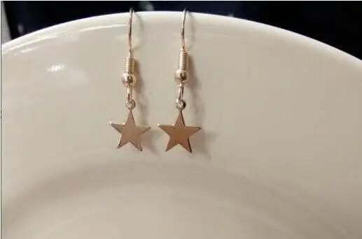 

ED 045 2017 hot fashion simple five-pointed star jewelry for the children's colorful set of popular models of jewelry earrings j