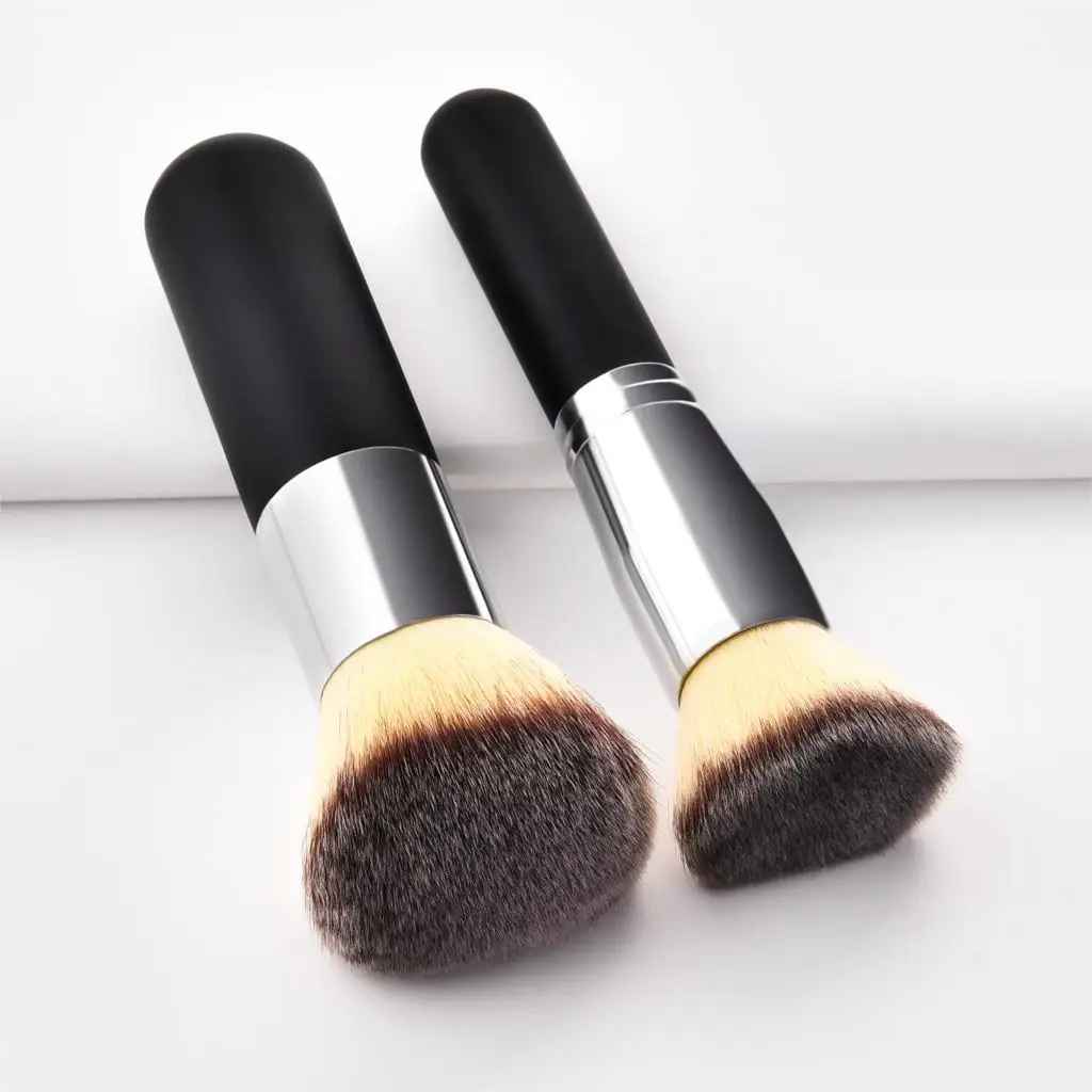 

GUJHUI Makeup Brushes Tools Cosmetics BB Cream Foundation Buffing Brush Contour Make Up Beauty Bloggers Recommend Dresser 2pcs