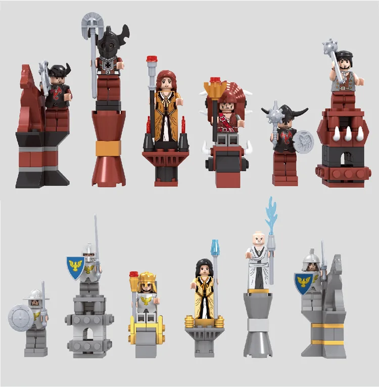 AUSINI-27907-New-Enlighten-Castle-Series-international-chess-Model-Building-Blocks-Sets-minis-Kids-Bricks-Toys (2)