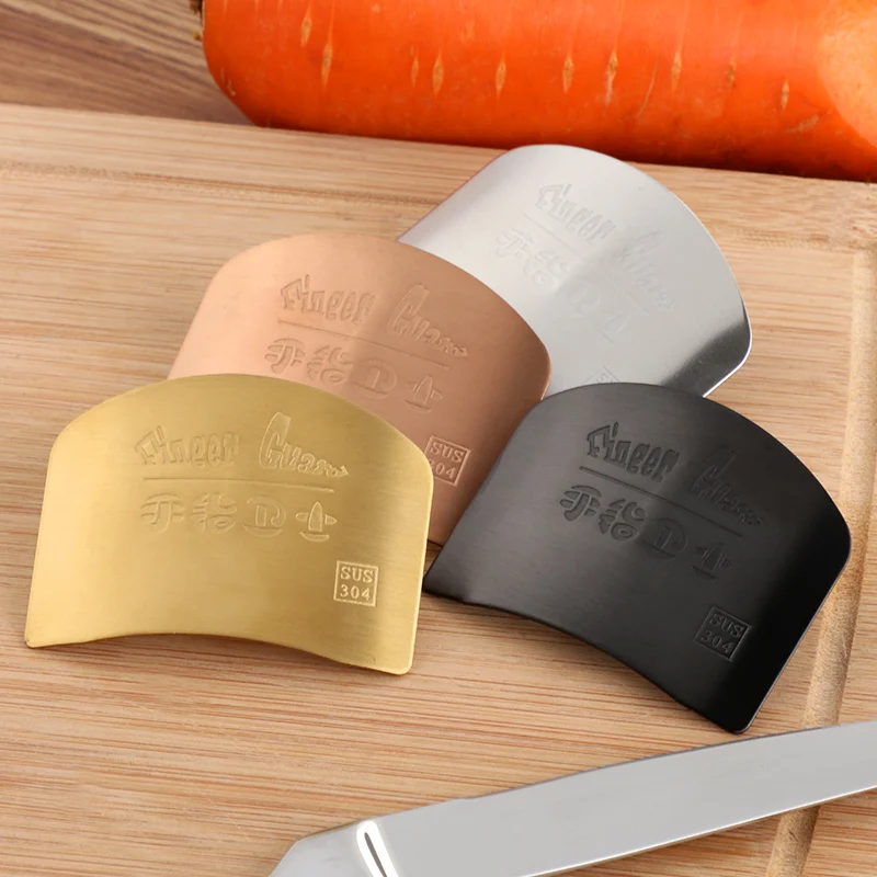Stainless Steel Finger Guard Finger Safe Protector Knife Cutting Vegetables Protection Tool Kitchen Gadget 1PC