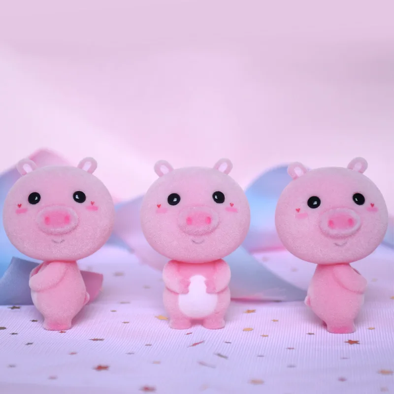 Кукла поросенок каваи из ПВХ Детская мини игрушка с животными подарок на