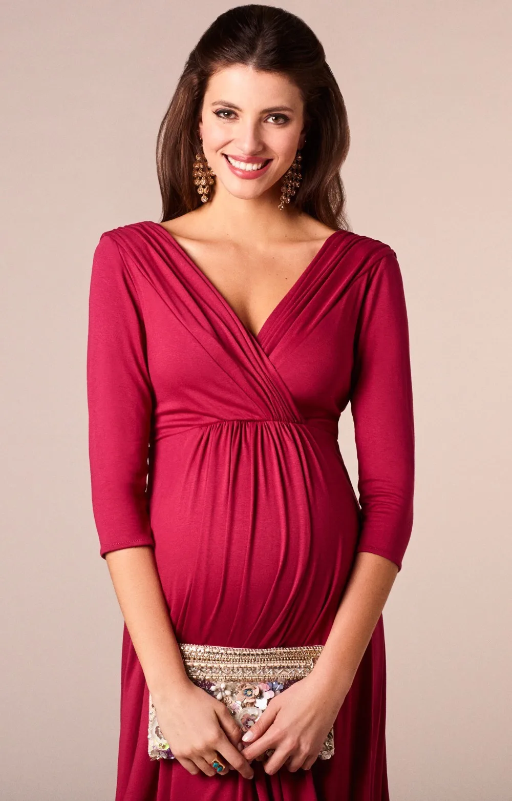 ENXI/рождественское вечернее платье для беременных женщин; Элегантное летнее женское платье; Одежда для беременных; платья для беременных размера плюс с v-образным вырезом
