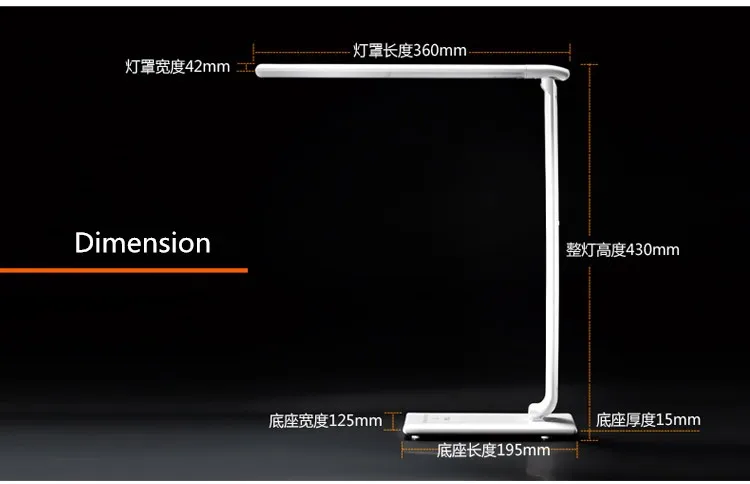 7 Вт TZ-008K LED Защита глаз LED Настольная лампа Регулируемый работы исследование свет диммер черный настольная лампа-Книга- чтение складной лампы led