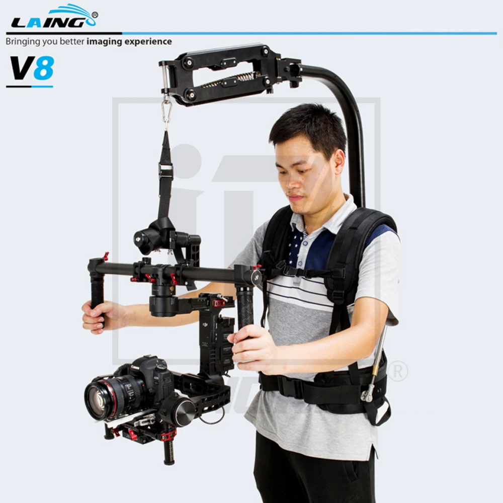 

LAING V8 Triaxial Electronic Stabilizer Vest 2-6 3-9 5-16KG Load Capacity Only 4.4kg Net Weight Light Comfortable Easy to handle