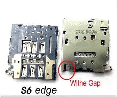 1 шт. для Samsung S6 S7 edge S8 S9 + S8plus разъем считывания SIM карт гнезда карты|Шлейфы
