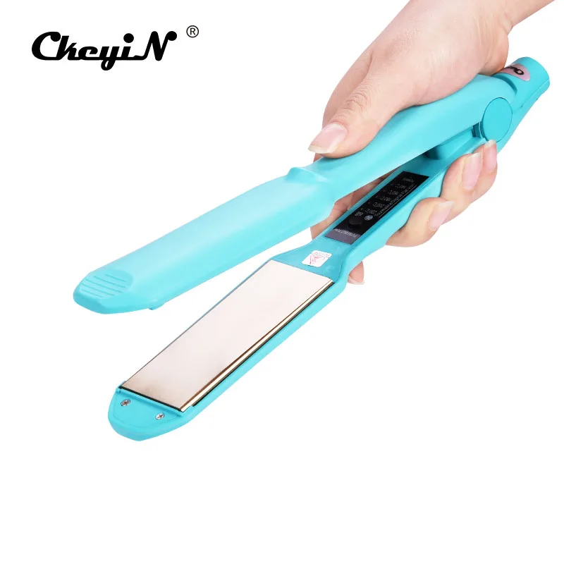 

Fast Heating Hair Straightener Titanium Floating Plate Flat Iron Anti-scald Front End Hair Styling Tools Temperature Control S50