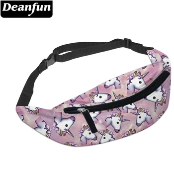 

Deanfun Unicorn Waist Bag 3D Printed Adjustable Band Casual for Travel Workout YB5 #