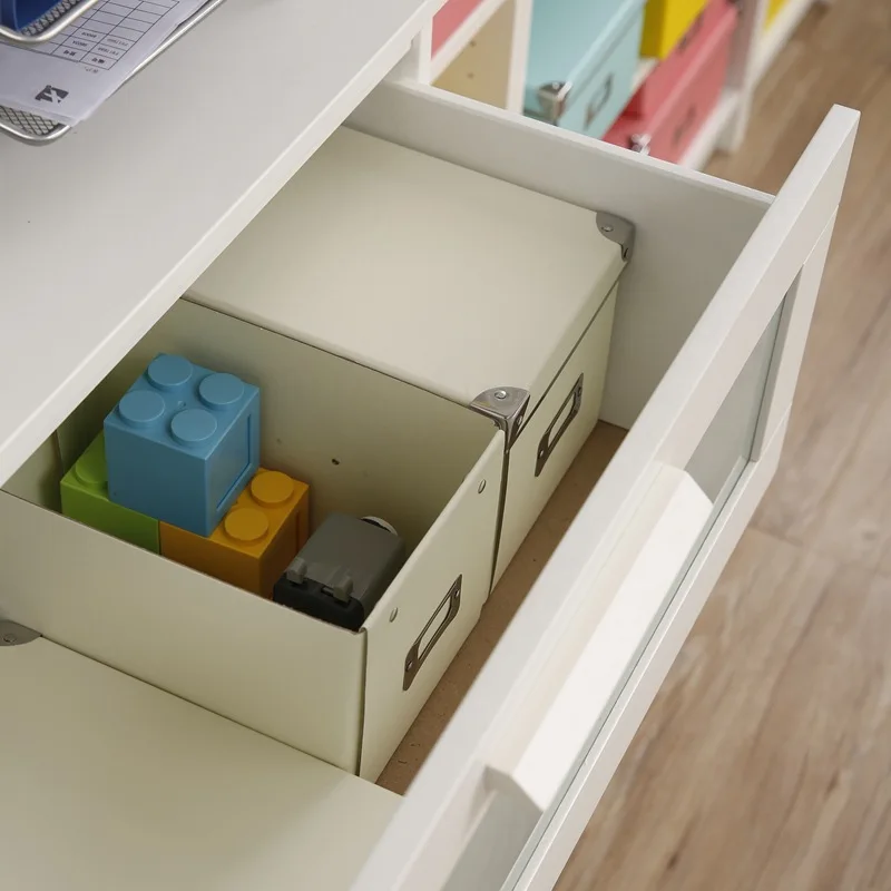 Новая мода дома бумага коробка для хранения цвет покрытый складной офисный книжный шкаф отделка спальня одежда обувной ящик Органайзер