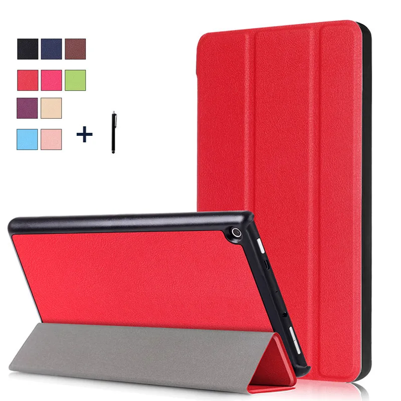 Case For Amazon 2017 New Kindle Fire HD 8 Luxury Ultra Thin Tablet Smart Flip Leather Stand Cover+Stylus | Компьютеры и офис
