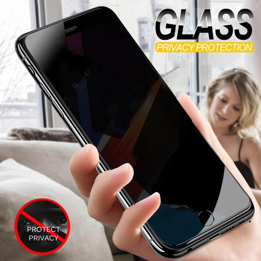 Anti Spy Screen Protector For iPhone 11 Pro XS Max X 6 6S 7 8 Plus XR Privacy Tempered Glass 7plus 8Plus 11pro Film | Мобильные