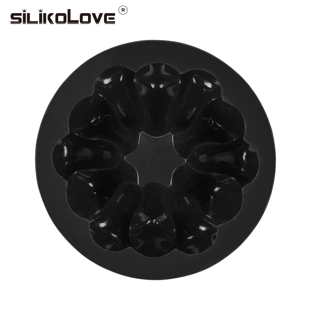 SILIKOLOVE новинка 7 дюймов форма для торта 3D венок гирлянда силиконовые формы
