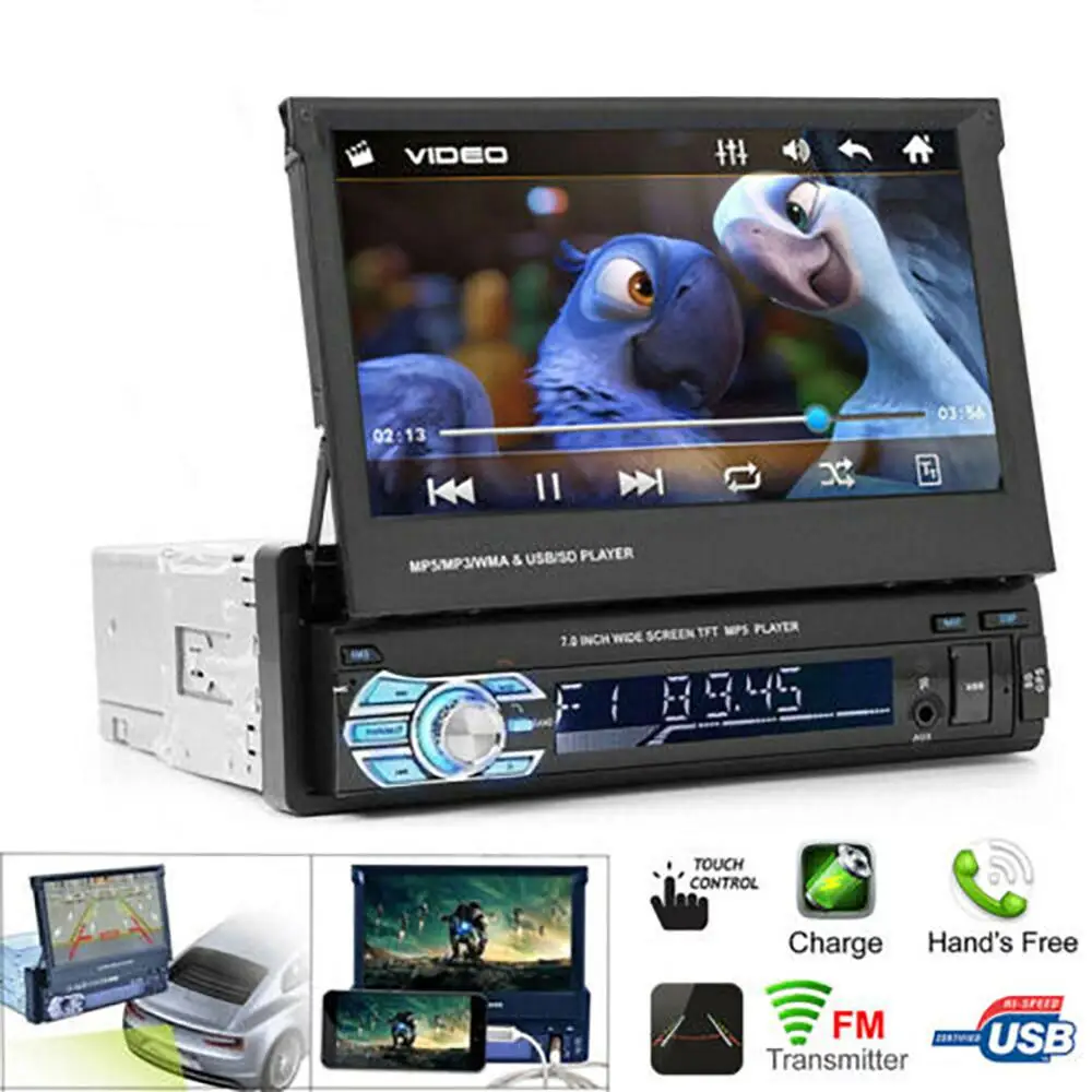 

7inch Car MP5 Player Single 1 Din Car Radio Stereo MP5 Player GPS Screen AUX USB Bluetooth Camera Automotive Mp5 Car Multimedia