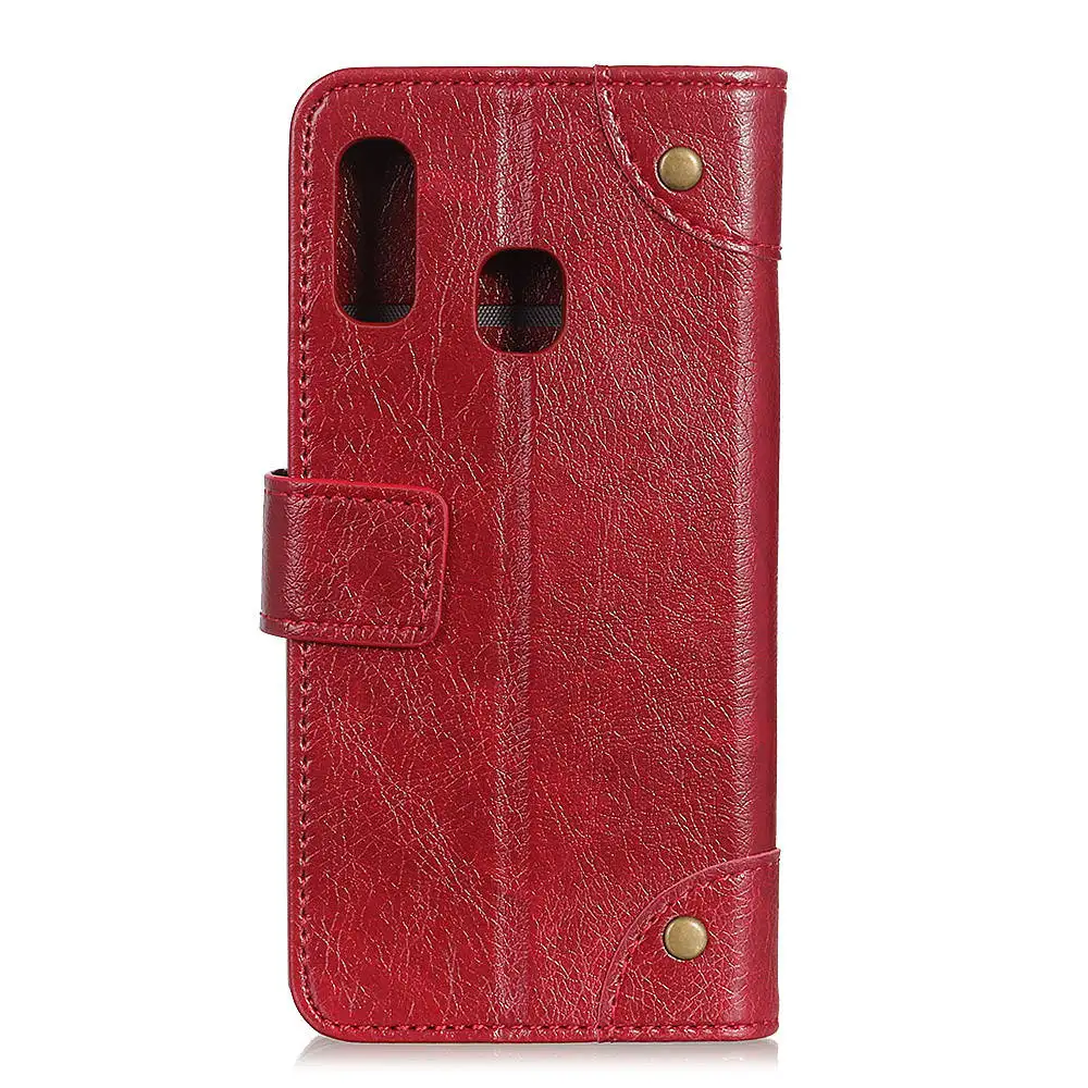 ل samsung A2 النواة A20E الفاخرة المغناطيسي الأعمال خزانة ل samsung galaxy A20E A2 النواة محفظة جلدية فليب غطاء حامل حالة