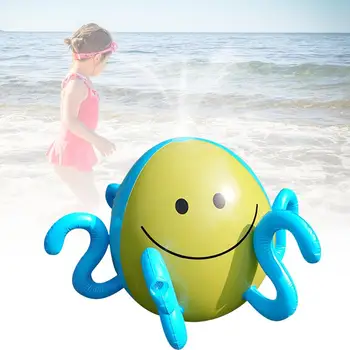

Children's Outdoor Play Water Polo Inflatable Water Jet Octopus Summer Beach Lawn Play Water Octopus Ball