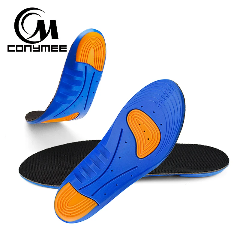 CONYMEE Silicone Shoe Insoles Unisex High Arch Support Sneakers Insole Inserts Men Women Shock Absorption Sport Shoe Pad Sole