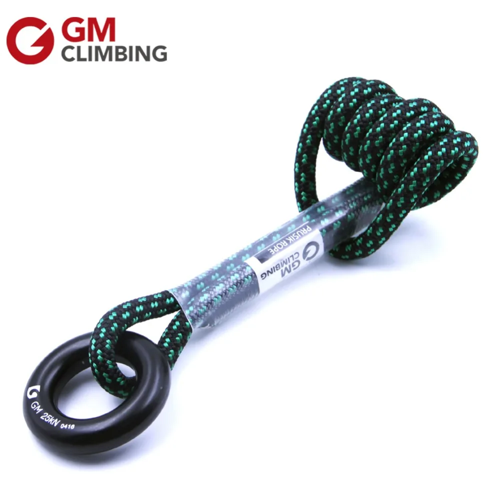 Made by Rope Logic's 28mm Green Ring by DMM 8mm Ocean Accessory Cord 14in loop 