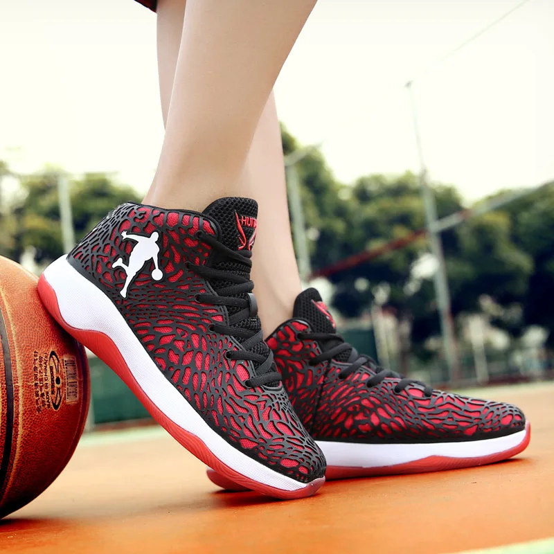 2019 Man Light Jordan Basketball Shoes Unisex Breathable Anti-slip Basketball Sneakers Men Lace-up Sports Gym Ankle Boots 37-45