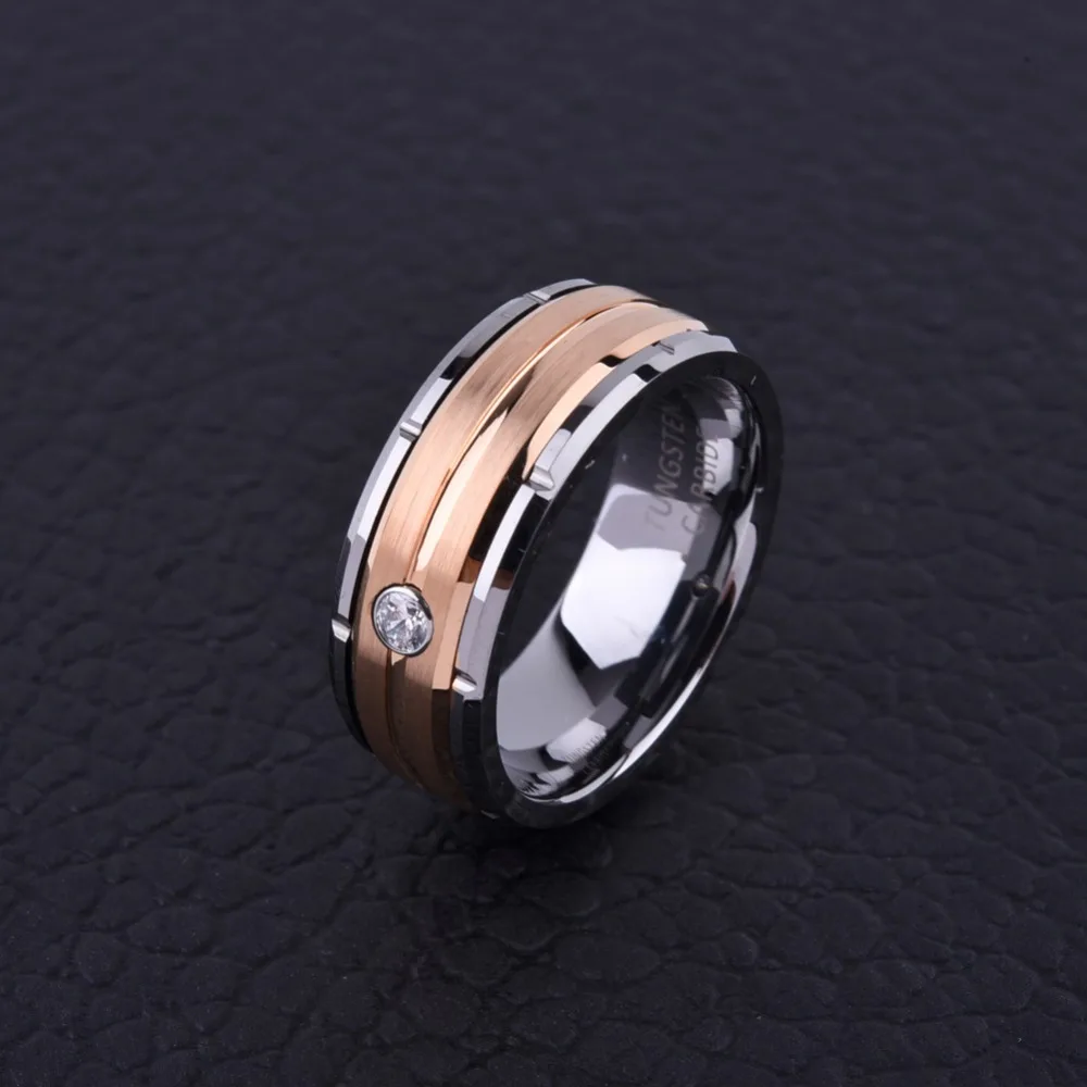 Soul мужское обручальное кольцо из карбида вольфрама, 8 мм, серебряное, розовое золото, CZ каменное кольцо для женщин, специальный дизайн, Подарок на годовщину