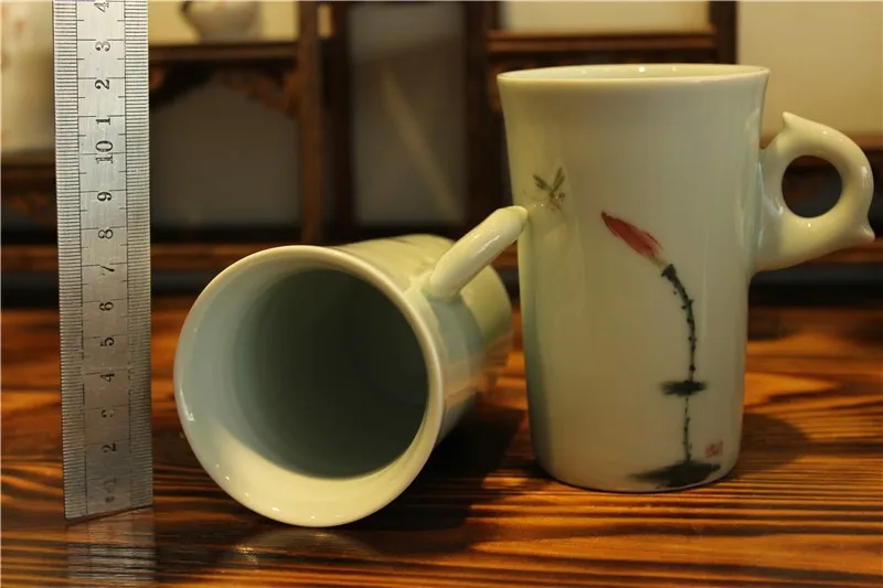 Китайская белая керамическая чайная чашка кофейная кружка zakka пивные чашки и кружки ручка canecas посуда для напитков милый креативный подарок