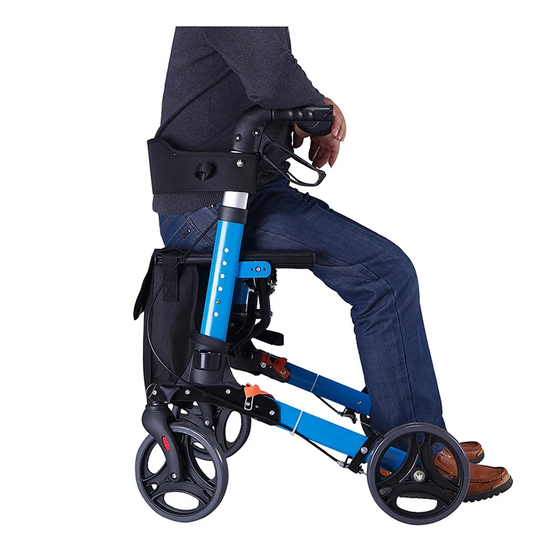 Складной алюминиевый сплав предплечья rollator walker с сиденьем для пожилых людей