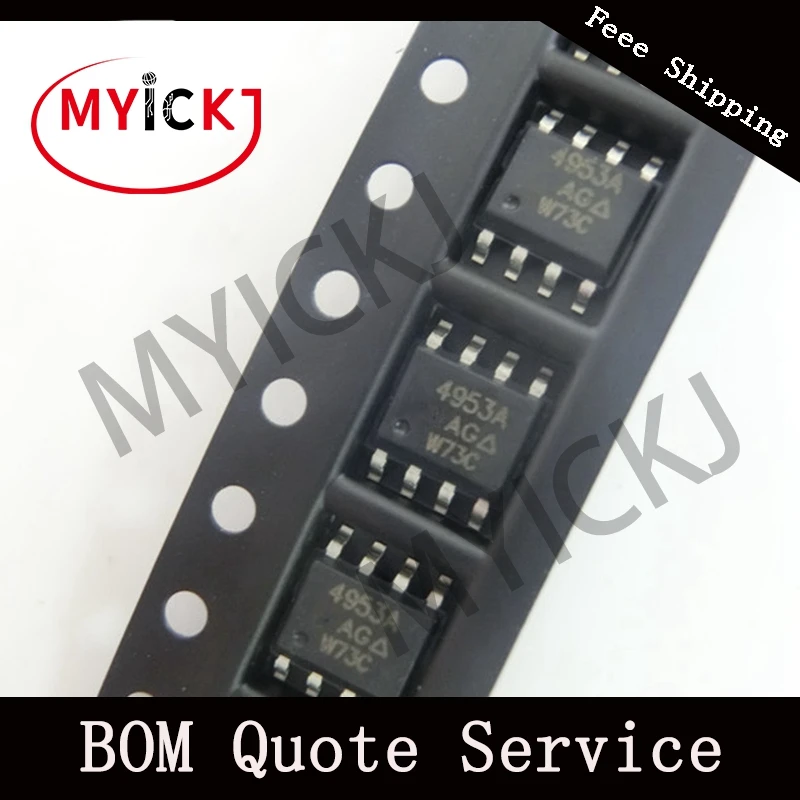 10 шт. SI4953ADY микросхема MOSFET 2P-CH 30 V 3.7A 8-SOIC 4953A