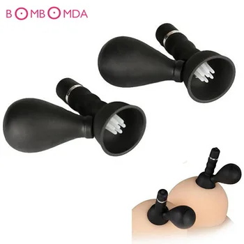 Adult Games Nipple Sucker Vibrating Breast Pump Nipple Pussy Clitoris Massager Women Nipple Massager Sex Products Sex toys O2