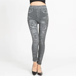 High Waist Gray Leggings Printed Jeans Leggings Women Summer Thin Slim Stretch Pencil Pants Push Up Sexy Jeggings Femme Clothes High Waist Gray Leggings Printed Jeans Leggings Women Summer Thin Slim Stretch Pencil Pants Push Up Sexy Jeggings Femme Clothes