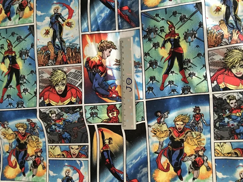 108*100 см Марвел Капитан хлопчатобумажной ткани детские обои/Diy ручной работы дизайнерское постельное белье дома кошелек из ткани Стёганое одеяло